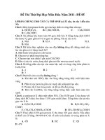 Đề Thi Thử Đại Học Môn Hóa Năm 2011- ĐỀ 05 pps