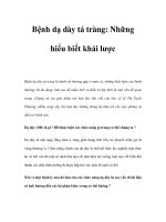Bệnh dạ dày tá tràng: Những hiểu biết khái lược doc