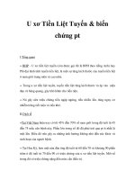 U xơ Tiền Liệt Tuyến & biến chứng ptI pdf