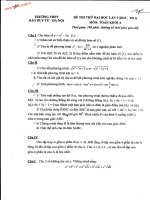 ĐỀ THI THỬ ĐẠI HỌC NĂM 2011 - Trường THPT Đào Duy Tân pps