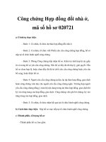 Công chứng Hợp đồng đổi nhà ở, mã số hồ sơ 020721 pdf