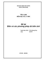 Biên và các phương pháp dò biên ảnh part 1 ppsx