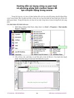 Hướng dẫn sử dụng công cụ pen tool và phương pháp làm motion tween để tạo chuyển động trong scene p1 docx