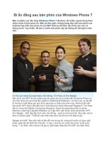 Bí ẩn đằng sau bàn phím của Windows Phone 7 ppsx