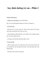 Suy dinh dưỡng trẻ em – Phần 2 potx