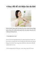 4 thay đổi để cải thiện làn da khô ppsx