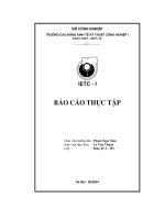 Báo cáo thực tập tại xưởng điện