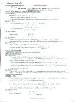 ĐỀ THI THỬ ĐẠI HỌC NĂM 2011 Môn Toán, Khối A - Trường THPT NGUYỄN HUỆ PHÚ YÊN doc