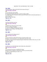 BỘ ĐỀ SỐ 7 ÔN TẬP SINH HỌC TNPT- CĐ Đ pptx