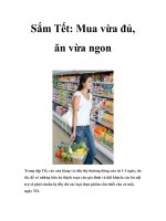 Sắm Tết: Mua vừa đủ, ăn vừa ngon pdf