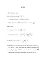 Đề thi ôn thi đại học môn toán - Đề số 55 pot