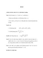 Đề thi ôn thi đại học môn toán - Đề số 2 pps