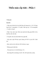 Thiếu máu cấp tính – Phần 1 pps