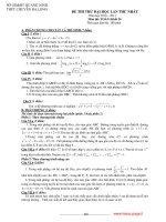 ĐỀ THI THỬ ĐẠI HỌC LẦN 1 NĂM 2011 Môn Toán - Khối D - Trường THPT CHUYÊN potx