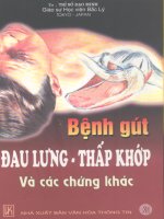 Bệnh gút, đau lưng, thấp khớp và các chứng khác part 1 ppt