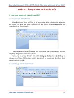 GIÁO TRÌNH Word 2007 - Tìm hiểu Microsoft Office 2007 phần 2 ppsx