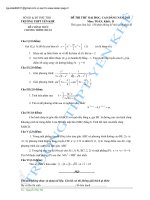 ĐỀ THI THỬ ĐẠI HỌC NĂM 2011 MÔN: TOÁN, KHỐI A docx