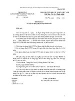 Mẫu thông báo về việc sử dụng Quỹ hỗ trợ thanh toán pot