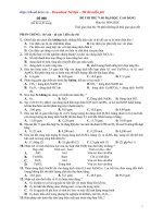 Đề Thi Thử Vào Đại Học, Cao Đẳng Môn thi: Hóa Học - Đề 008 pot