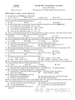 Đề 008 - ĐỀ THI THỬ VÀO ĐẠI HỌC, CAO ĐẲNG Môn thi: HÓA doc