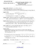 ĐỀ THI THỬ ĐẠI HỌC LẦN 3 NĂM 2011 MÔN: TOÁN, KHỐI A - TRƯỜNG THPT MỸ ĐỨC A pot