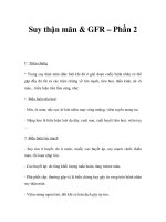 Suy thận mãn & GFR – Phần 2 docx