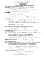 ĐỀ THI THỬ ĐẠI HỌC, CAO ĐẲNG NĂM: 2010-2011 Môn thi : TOÁN pps
