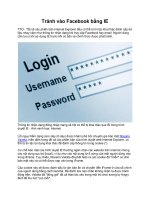 Tránh vào Facebook bằng IE vì virut mã độc potx