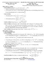 ĐỀ KIỂM TRA CHẤT LƯỢNG CÁC MÔN ĐẠI HỌC LẤN 2 NĂM 2011 MÔN: TOÁN - TRƯỜNG THPT NGA SƠN potx