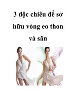 3 độc chiêu để sở hữu vòng eo thon và săn ppsx