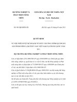 Quyết định số 901/QĐ-BNN-CB doc