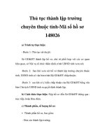 Thủ tục thành lập trường chuyên thuộc tỉnh-Mã số hồ sơ 148026 doc