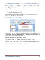 Hướng dẫn làm quen nhanh với Power Point 2007 phần 3 pptx