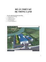 Thiết kế kho lạnh 1500 tấn sử dụng môi chất R404a