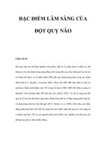 ĐẶC ĐIỂM LÂM SÀNG CỦA ĐỘT QUỴ NÃO pps