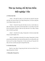 Thủ tục hưởng chế độ bảo hiểm thất nghiệp 1 lần pps