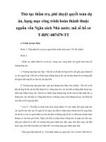 Thủ tục thẩm tra, phê duyệt quyết toán dự án, hạng mục công trình hoàn thành thuộc nguồn vốn Ngân sách Nhà nước; mã số hồ sơ T-BPC-007479-TT pdf