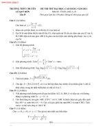 ĐỀ THI THỬ ĐẠI HỌC LẦN 2 NĂM 2011 MÔN: TOÁN, KHỐI A - TRƯỜNG THPT LÊ QUÝ ĐÔN pps