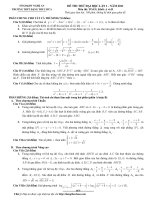 ĐỀ THI THỬ ĐẠI HỌC LẤN 1 NĂM 2011 MÔN: TOÁN KHỐI A,B - TRƯỜNG THPT ĐẶNG THÚC HỨA potx