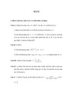 Tuyển tập 55 đề ôn thi đại học năm 2011 môn Toán có đáp án - Đề số 21 docx