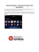 Pocket Express - Thông tin thế giới trên BlackBerry potx