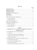 ĐÁNH GIÁ CÔNG tác QUẢN lý DANH mục đầu tư CHỨNG KHOÁN và áp DỤNG lý THUYẾT MARKOWITZ vào xây DỰNG DANH mục đầu tư cổ PHIẾU