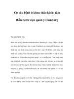 Cơ cấu bệnh ở khoa thần kinh- tâm thần bệnh viện quân y Hamburg pot