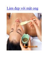Làm đẹp với mật ong pot