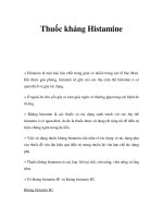 Thuốc kháng Histamine ppt