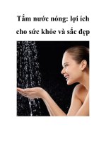 Tắm nước nóng: lợi ích cho sức khỏe và sắc đẹp docx
