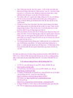 Hướng dẫn over clock cơ bản cho newbie doc