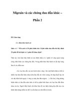 Migrain và các chứng đau đầu khác – Phần 2 ppsx