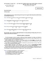 Đáp án và đề thi tốt nghiệp trung học phổ thông năm 2011 môn Tiếng Anh - Hệ 3 năm - Mã đề 283 docx