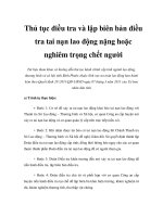Thủ tục điều tra và lập biên bản điều tra tai nạn lao động nặng hoặc nghiêm trọng chết người pot